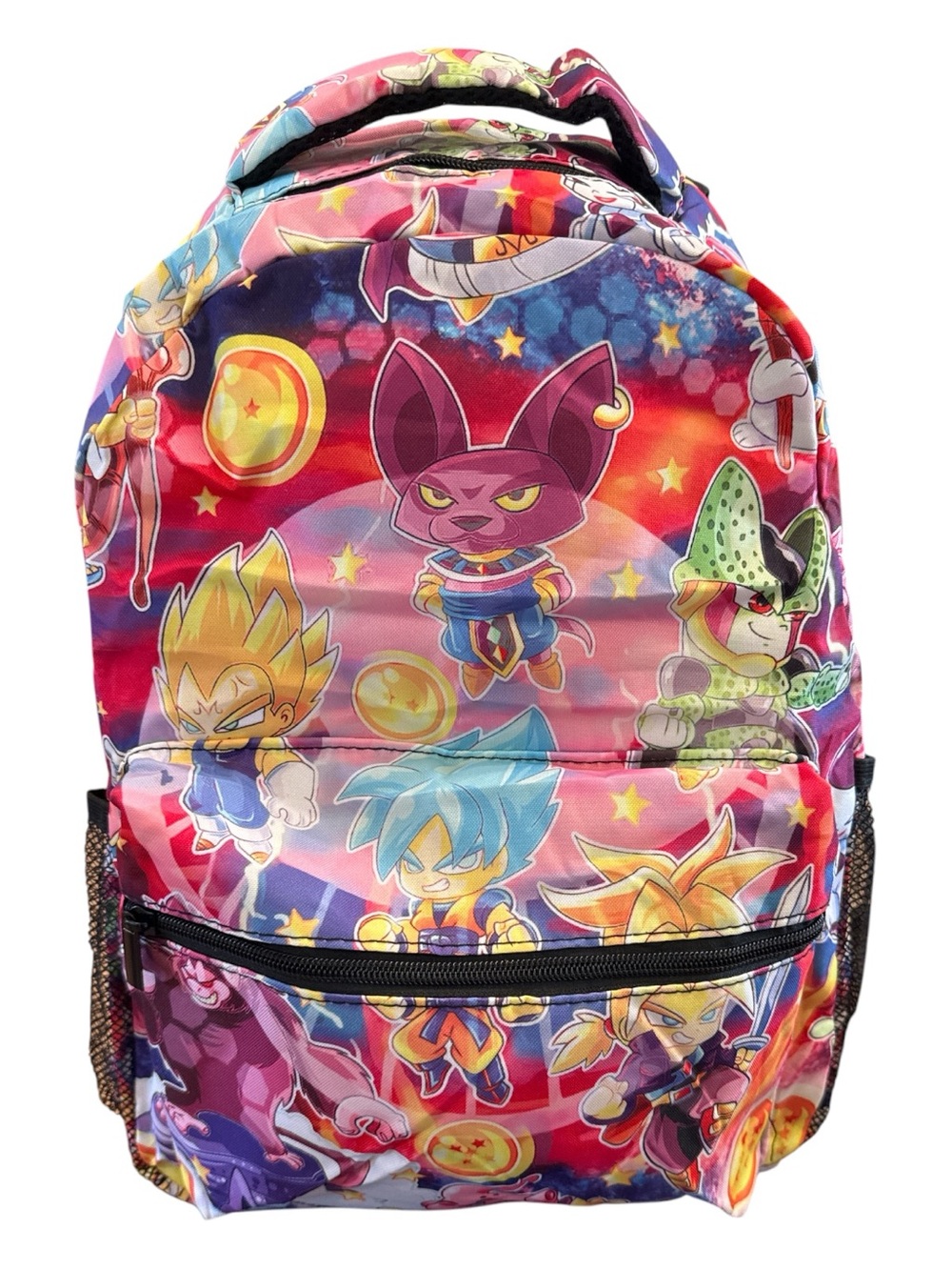 Kids Cartoon Dragon Ball Z Galaxy Backpack in Multicolor - Fun School Bag
